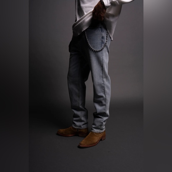 WOLF CHOPPER CAMPBELL DENIM JEANS IN LIGHT WASH - Picture 4 of 11